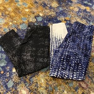 2 pair Calvin Klein leggings size Large